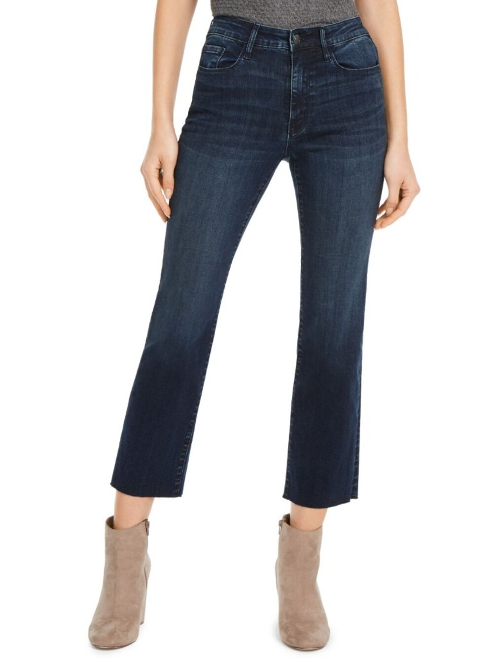 Numero Womens Cropped Mid Rise Jeans